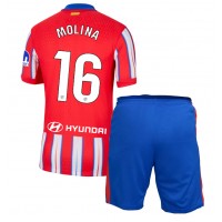 Fotbalové Dres Atletico Madrid Nahuel Molina #16 Dětské Domácí 2024-25 Krátký Rukáv (+ trenýrky)